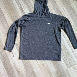 Nike Gray Long Sleeve Hooded shirt